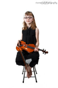 Portrait of Portrait of Danielle and her Violin
