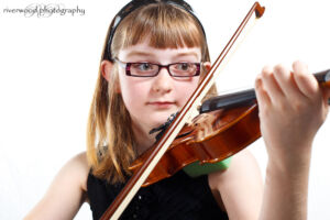 Portrait of Portrait of Danielle and her Violin