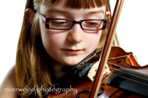 Portrait of Portrait of Danielle and her Violin