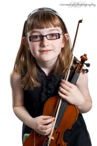 Portrait of Portrait of Danielle and her Violin