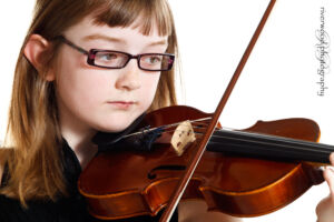 Portrait of Portrait of Danielle and her Violin