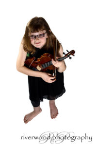 Portrait of Portrait of Danielle and her Violin