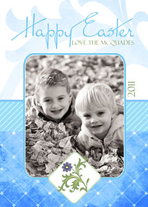 Sample Designs for Custom Designed Easter Greeting Cards