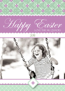 Sample Designs for Custom Designed Easter Greeting Cards