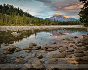 Sunset over the Athabasca River