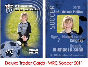 Deluxe Trader Cards - WRC Soccer 2011