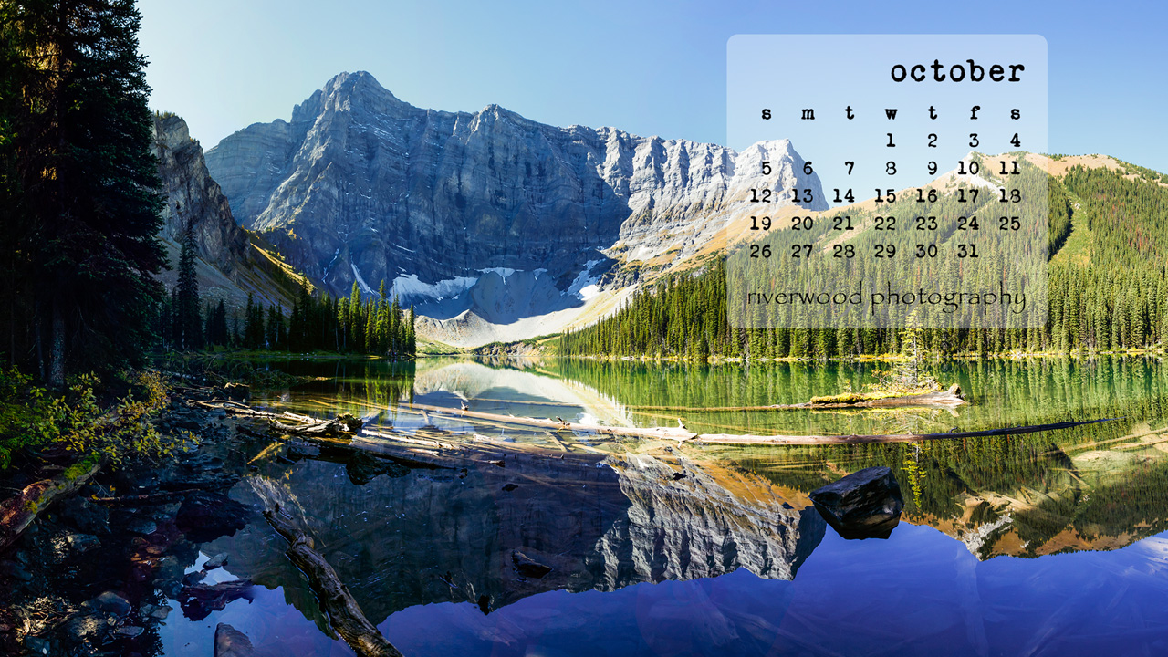 Free Desktop Wallpaper for October 2014 - Riverwood Photography